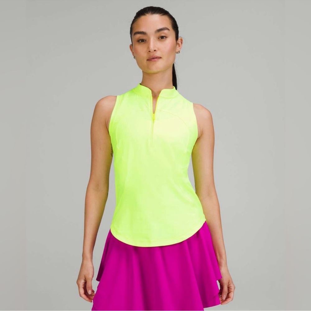 NWOT Lululemon Front-Zip Mockneck Tennis Tank Top